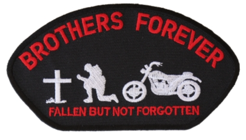 Brothers Forever Fallen But Not Forgotten Patch MC Red